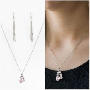 paparazzi Jewelry - TIME TO BE TIMELESS PINK NECKLACE/EARRING SET paparazzi Jewelry - TIME TO BE TIMELESS PINK NECKLACE/EARRING SET